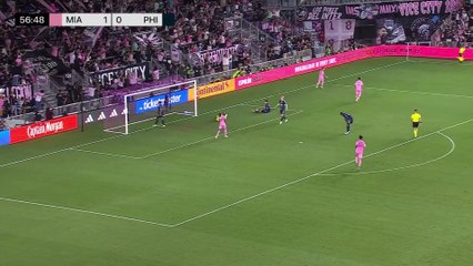 Lionel Messi anota el segundo para el Inter Miami