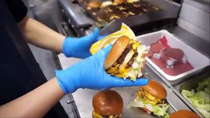 American Style New York Cheeseburger - korean street food