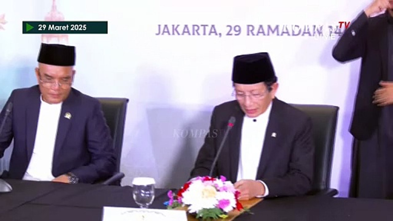 Usai Jalani Sidang Isbat Idulfitri, Menag Nasaruddin Umar Ungkap Pesan: Mari Kita Saling Mendoakan