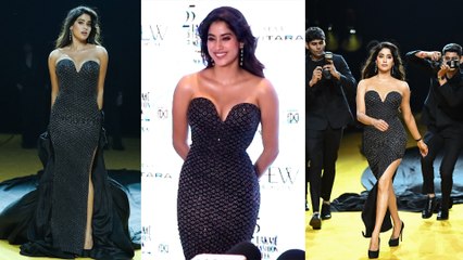 Jhanvi Kapoor ने Lakme Fashion Week में ramp पर All Black Look में बिखेरे जलवे; Video| FilmiBeat