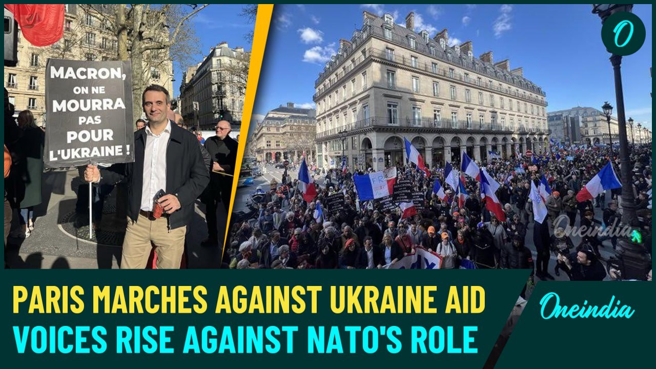VIDEO: Thousands Protest in Paris Against Macron’s €2B Military Aid to Ukraine and NATO Policies