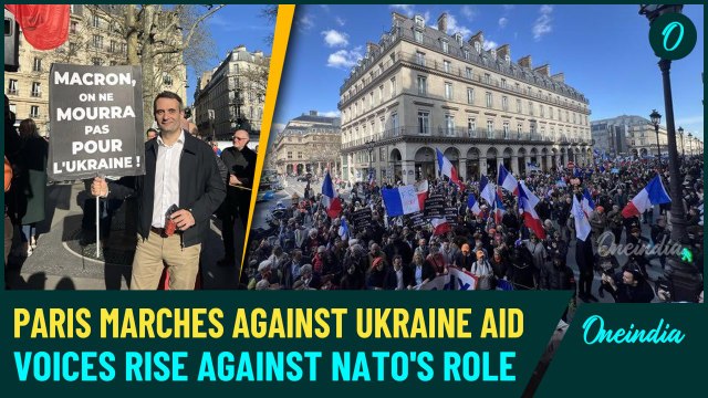 VIDEO: Thousands Protest in Paris Against Macron’s €2B Military Aid to Ukraine and NATO Policies