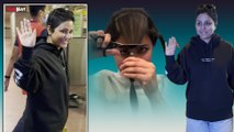 Hina Khan B-reast Cancer : Actress gets Spotted at Mumbai Airport with her new hair style,VIDEO