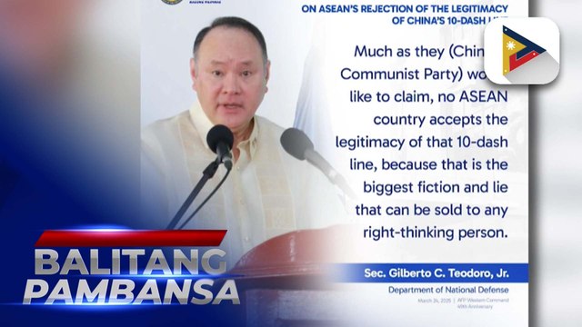 DND Sec. Teodoro, tinawag na malaking kalokohan at kasinungalingan ang expansive...