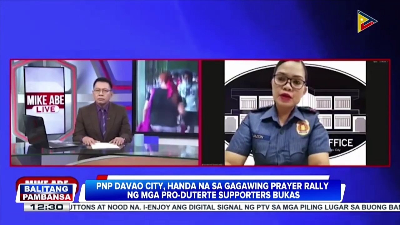 PNP Davao City, handa na sa gagawing prayer rally ng mga pro-Duterte supporters bukas