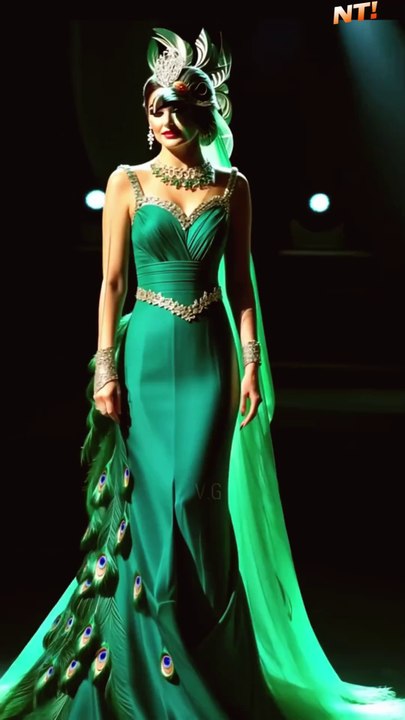 The woman performs a fusion with peacock  on AGT #agt #americagottalent #magic @FarhansOnlineTutorials