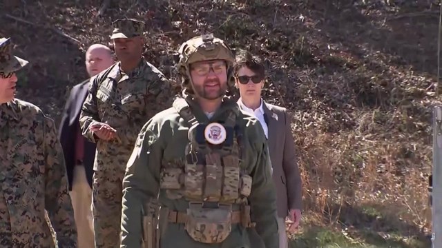 VP Vance viral video shooting Howitzer, rifle and sniper during Quantico base tour