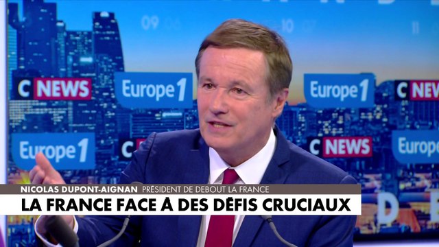 Nicolas Dupont-Aignan : «Le piège européen nous conduit à la guerre et s'attaque à la démocratie»