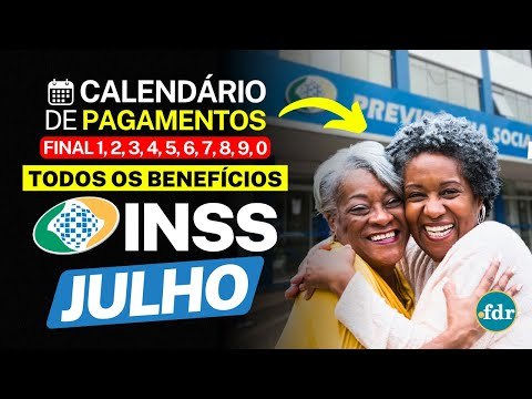 CALENDÁRIO COM AS DATAS DOS PAGAMENTOS DO INSS PARA JULHO DE 2024: VEJA QUANDO VOCÊ VAI RECEBER!