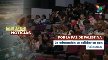 Universitarios en México convocaron a la Primera Jornada en apoyo a Palestina