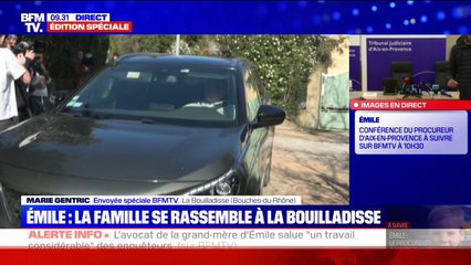 Émile : toute la famille, dont les parents du petit garçon, est réunie à La Bouilladisse