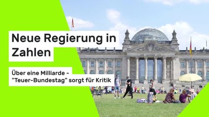 Neue Regierung in Zahlen: Über eine Milliarde - "Teuer-Bundestag" sorgt für Kritik