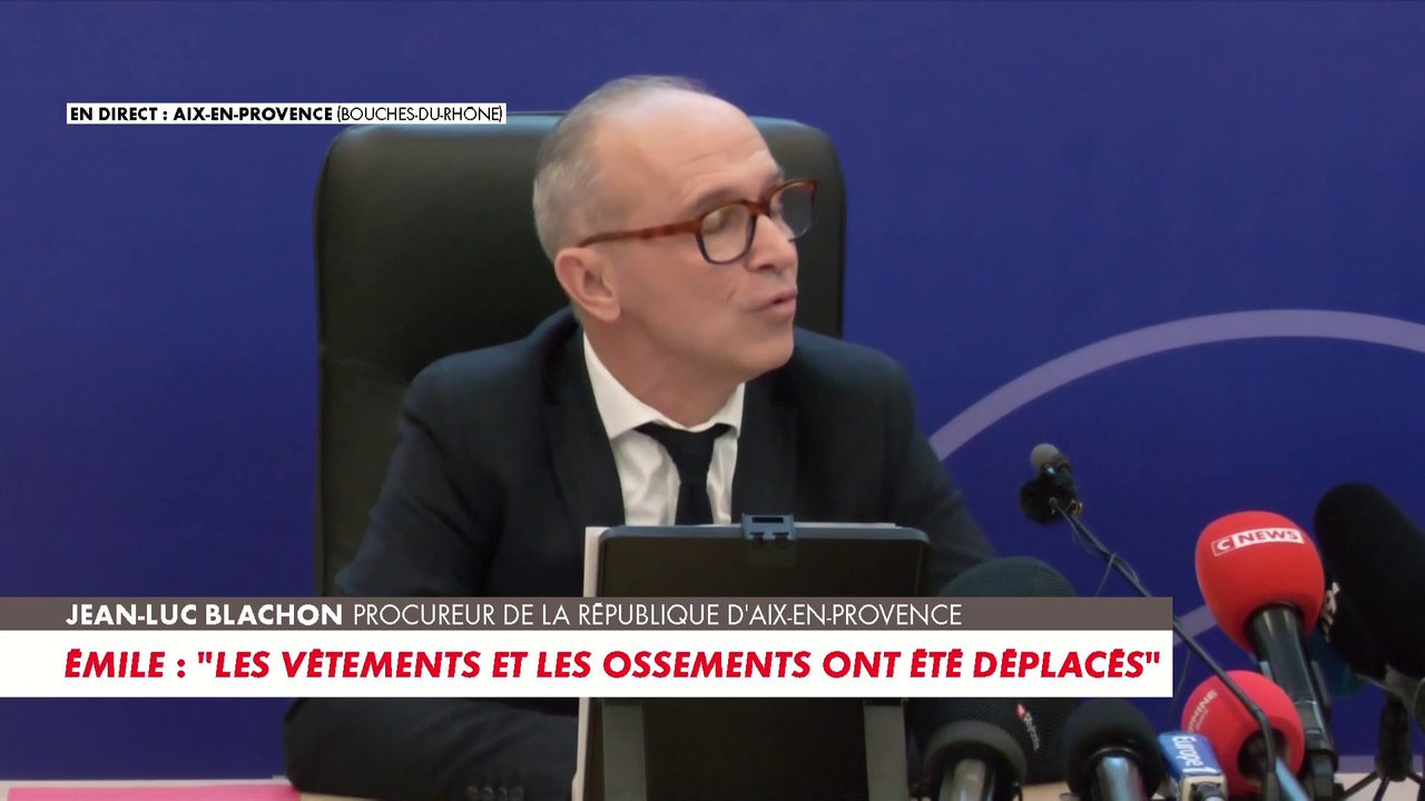 Le procureur Jean-Luc Blachon évoque «l'intervention d'un tiers dans la mort d'Emile»