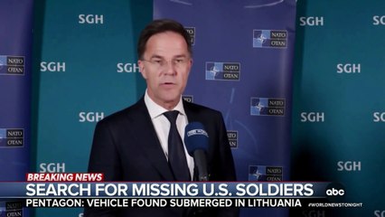 Search underway for 4 U.S. soldiers missing after training operation in Lithuania