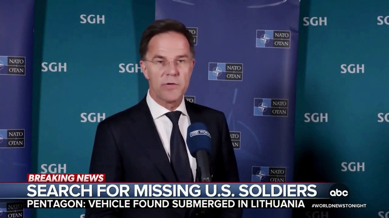 Search underway for 4 U.S. soldiers missing after training operation in Lithuania