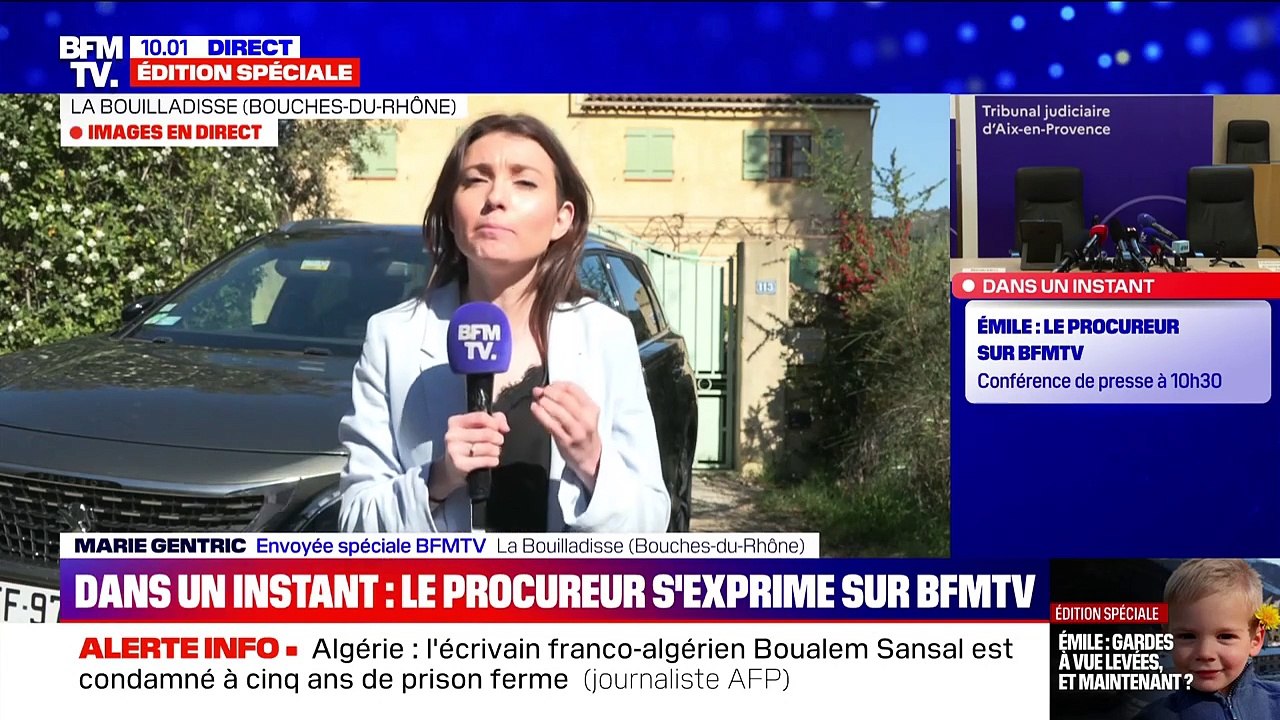Reportage de BFMTV à la Bouilladisse, là où habitent les grands-parents d'Emile Soleil