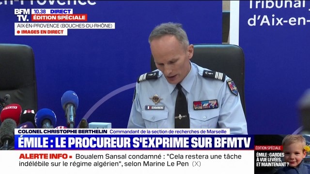 Les gardes à vue s'inscrivent dans la démarche (...) d'investigations minutieuses , explique le commandant de la section de recherches de Marseille