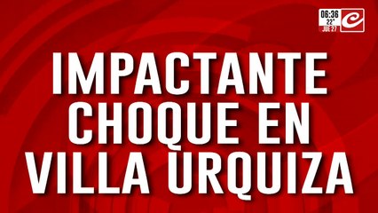 Impresionante choque en Villa Urquiza involucra a tres vehículos