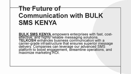 Secure SMPP SMS Gateway Services for Enterprises | Telkosh