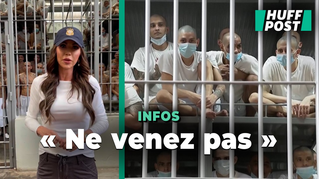 La mise en scène sinistre de Kristi Noem devant une mégaprison du Salvador