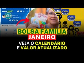 BOLSA FAMÍLIA JANEIRO: VEJA QUEM COMEÇA A RECEBER A PARTIR DO DIA 20 E OS VALORES ATUALIZADOS!