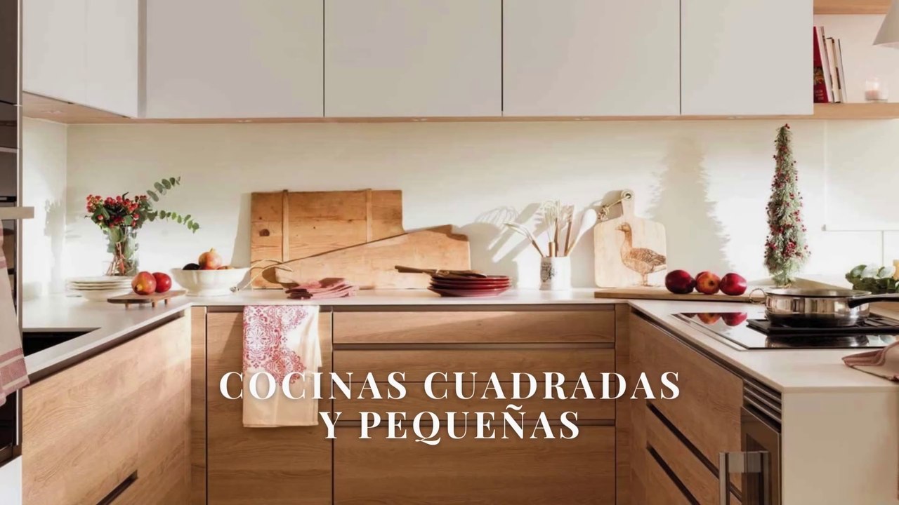 Ideas que aprovechan el espacio en cocinas cuadradas pequeñas