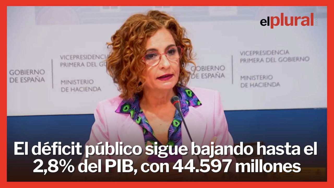 El déficit público sigue bajando hasta el 2,8% del PIB, mejorando los objetivos de la UE