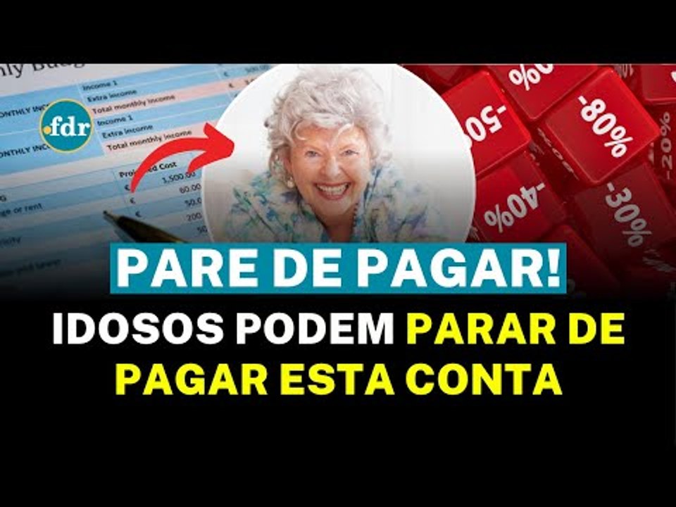 IDOSOS E APOSENTADOS PODEM PARAR DE PAGAR ESSA CONTA! VEJA AS REGRAS E COMO PEDIR ISENÇÃO!
