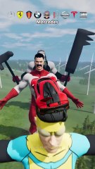 Cars vs Invincible Characters 😂❌ BeamNG.Drive
