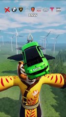 Cars Vs Kung Fu Panda Characters #14 😱 BeamNG.Drive - The Real Granny