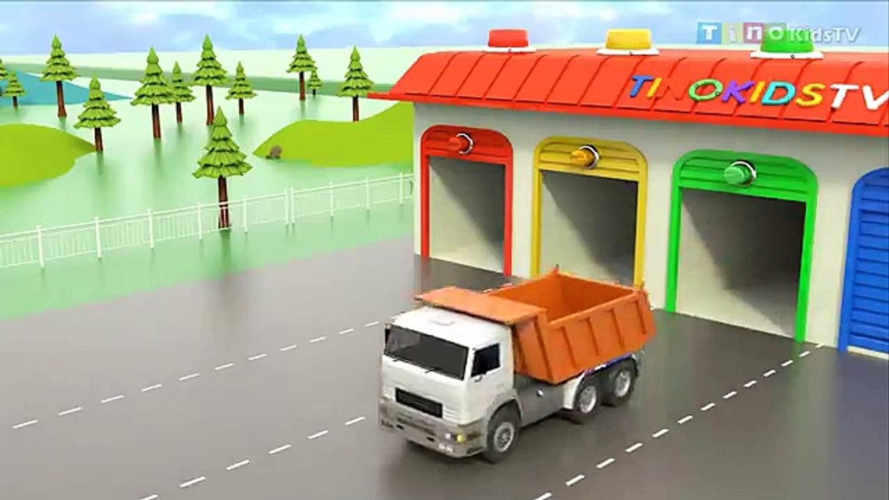 Excavator & Wheel Loader Trailer Trucks for Kids | Underpass Road Construction