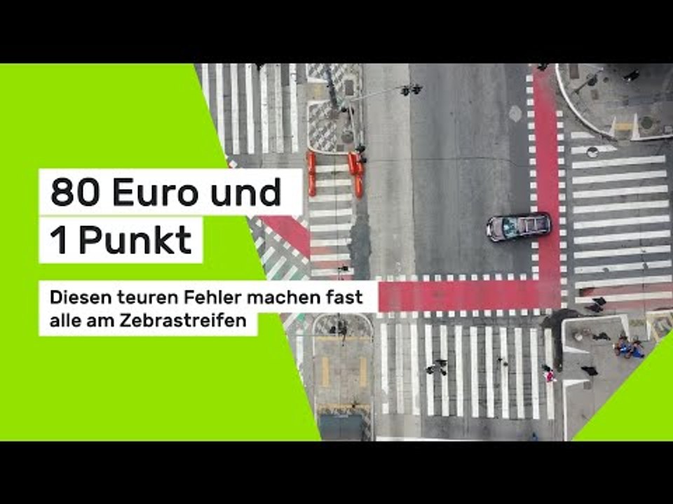 80 Euro und 1 Punkt: Diesen teuren Fehler machen fast alle am Zebrastreifen
