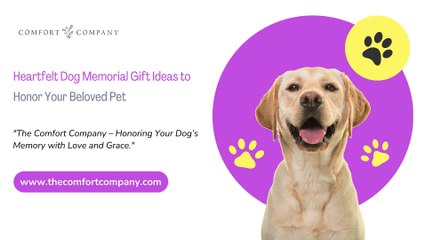 Heartfelt Dog Memorial Gifts – Honor Their Memory with The Comfort Company