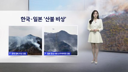[이슈날씨] 한국·일본 '산불 비상'...내일 기온 '뚝' / YTN