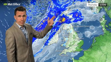 Met Office Thursday afternoon weather forecast 27/03/2025