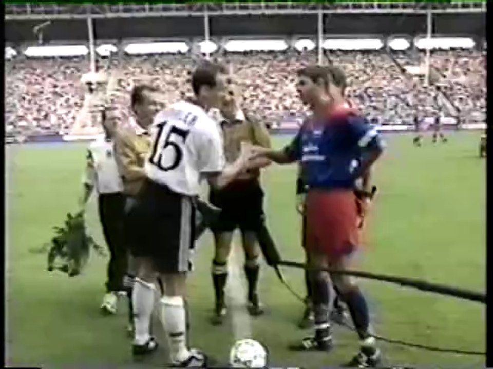 Germany v Liechtenstein 4 June 1996 Jürgen Kohler erstes Länderspieltor :)
