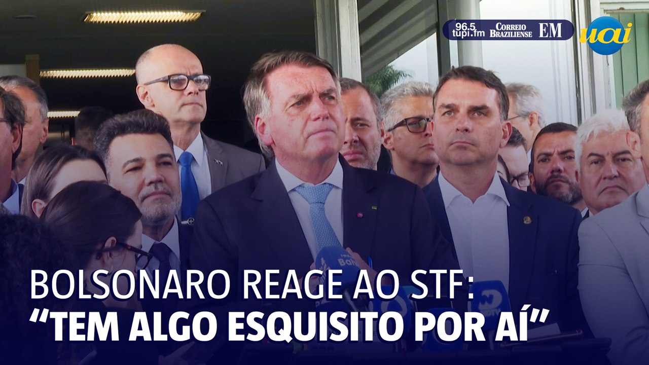 Bolsonaro sobre Moraes e inquérito: "Tem algo esquisito por aí"