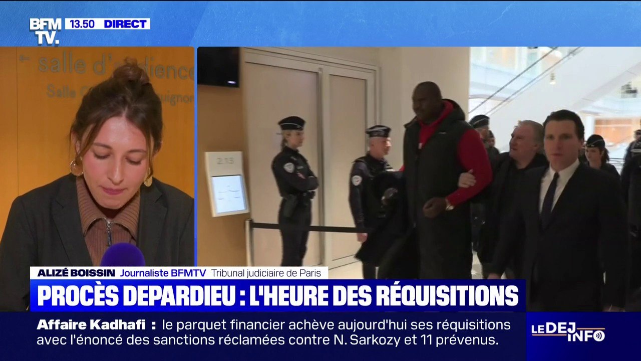 "Vous n'êtes pas là pour faire le procès du cinéma français": après 4 jours de procès, les réquisitions contre Gérard Depardieu attendues ce jeudi