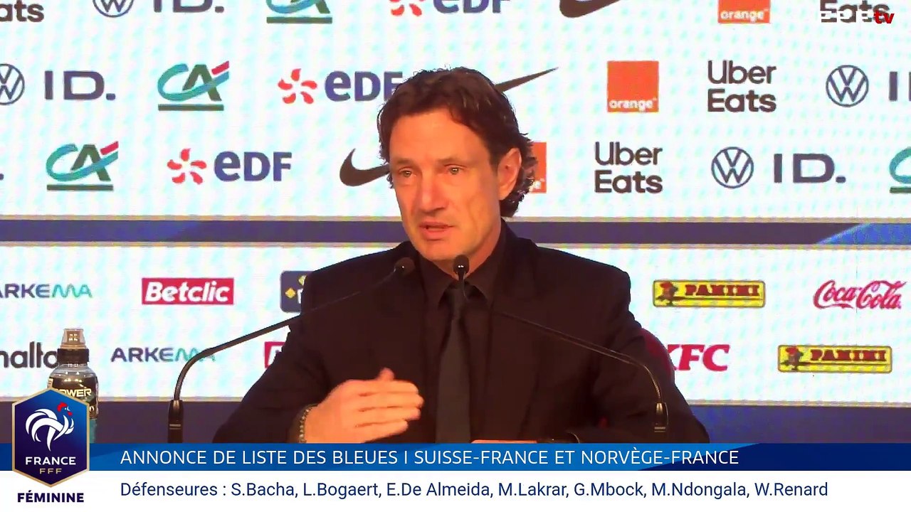 Liste et conférence de presse du sélectionneur en replay