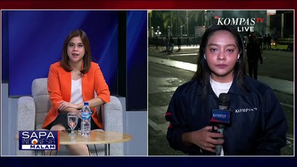 Suasana Demo Depan DPR, Koalisi Masyarakat Sipil Tolak UU TNI