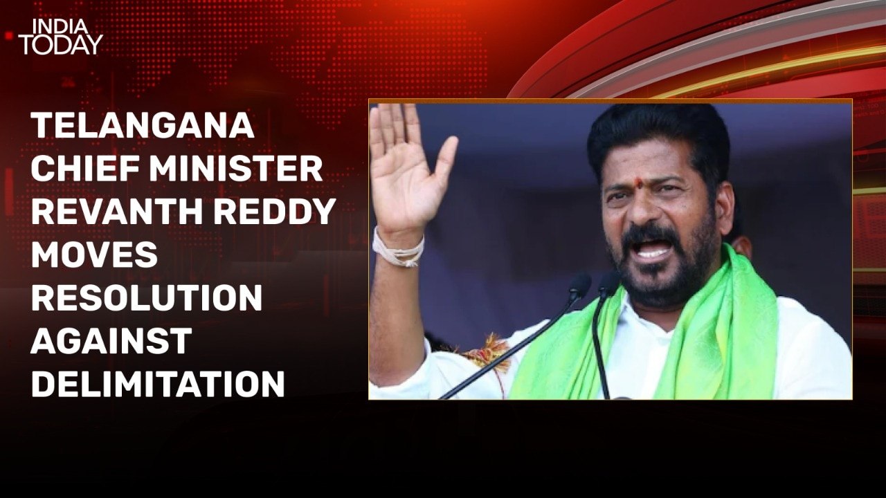 Revanth Reddy moves resolution against delimitation in Telangana Assembly