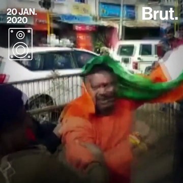 District Collector Slaps Protestor at Pro-CAA Rally