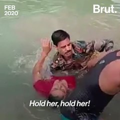 Risky Rescue Caught On Camera