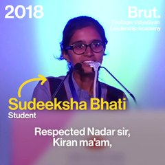 Sudeeksha Bhati’s Speech, 2 Years Before She Died