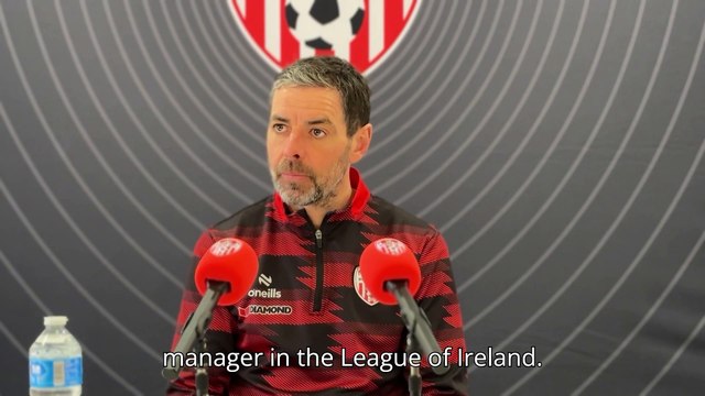 Tiernan Lynch press conference ahead of Shamrock Rovers