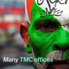 Mamata Storms ‘BJP Office’, Paints Party Symbol