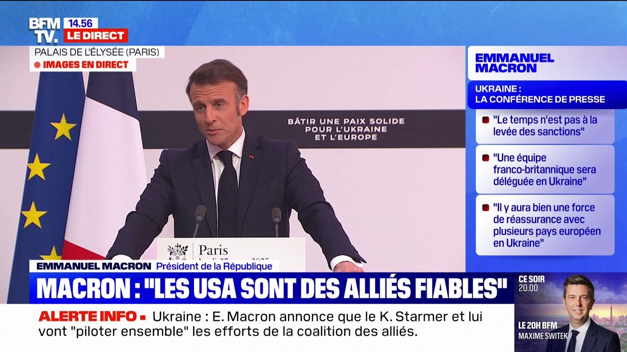 "Je pense que ce n'est pas une bonne idée": Emmanuel Macron estime que "ce n'est pas le moment" pour les États-Unis d'imposer des droits de douane à l'UE