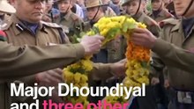 Martyred Major’s Wife Bids Him Final Goodbye