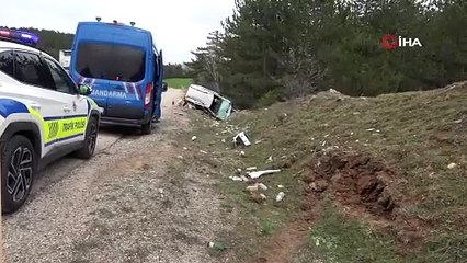 Sinop'a tatil için gelen aile kaza yaptı