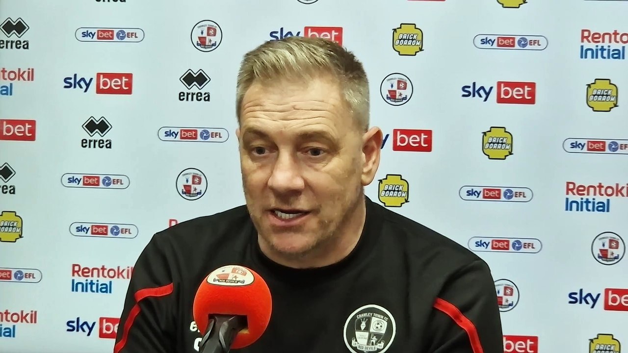 Crawley Town boss Scott Lindsey looks ahead to Rotherham trip